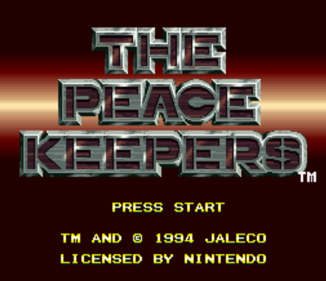 The Peace Keepers title Screen